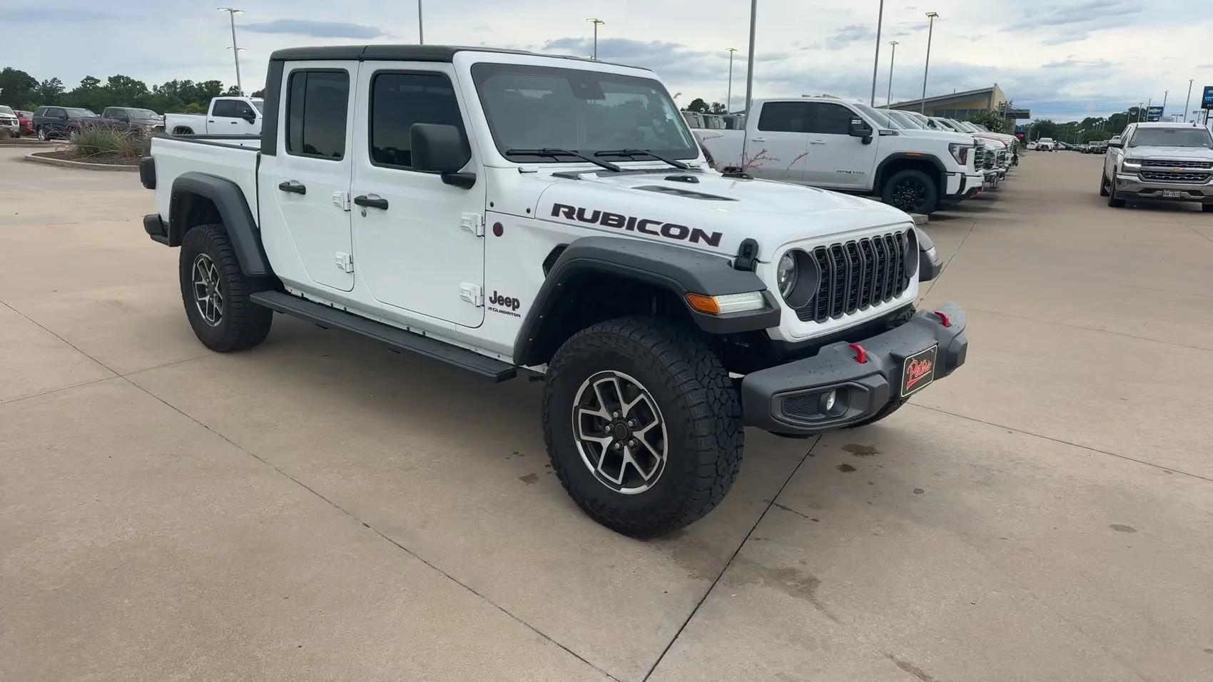 Used 2024 Bright White Clearcoat Jeep Rubicon image 3