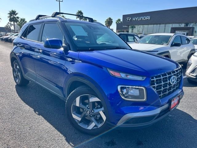 Certified Used 2021 Blue Hyundai SEL image 1