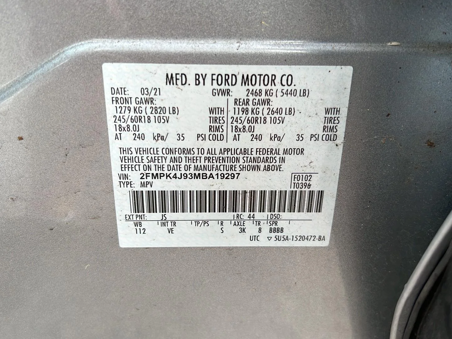Used 2021 Iconic Silver Ford SEL image 10