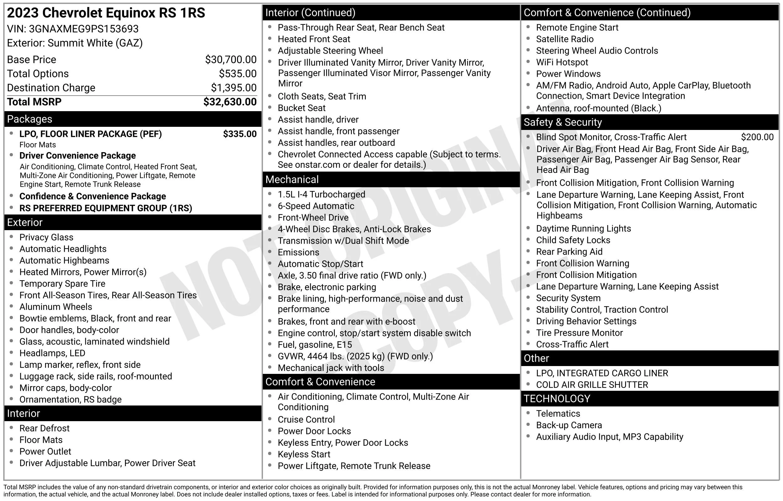 Used 2023 Summit White Chevrolet RS image 40