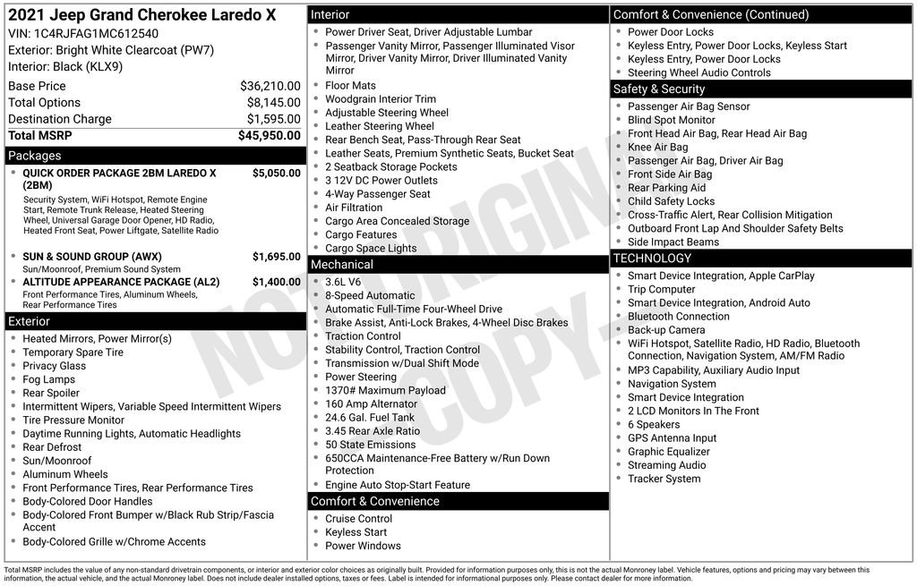 Used 2021 White Jeep Laredo X image 34