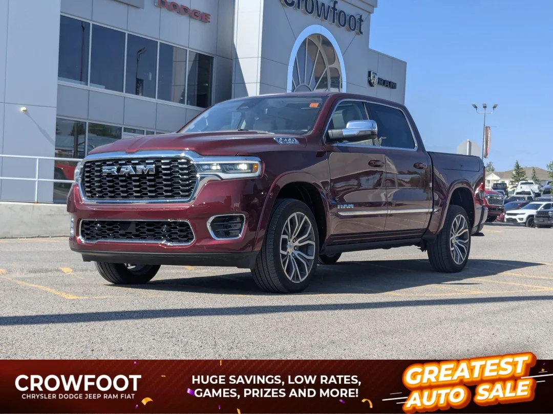 Certified Used 2025 Red RAM Tungsten - - 4x4 - Indigo Sea Salt Leather - Bed Utility Grp - Trailer Pkg & More! image 1