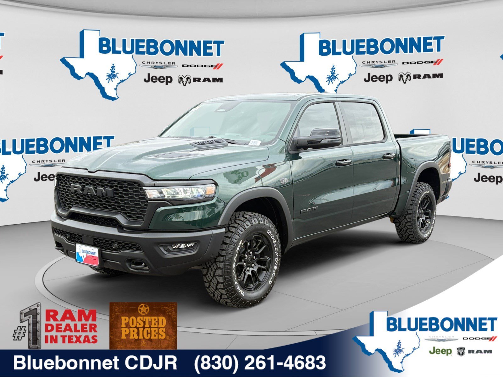 New 2027 Serrano-Green Metallic Exterior Paint RAM Rebel image 1