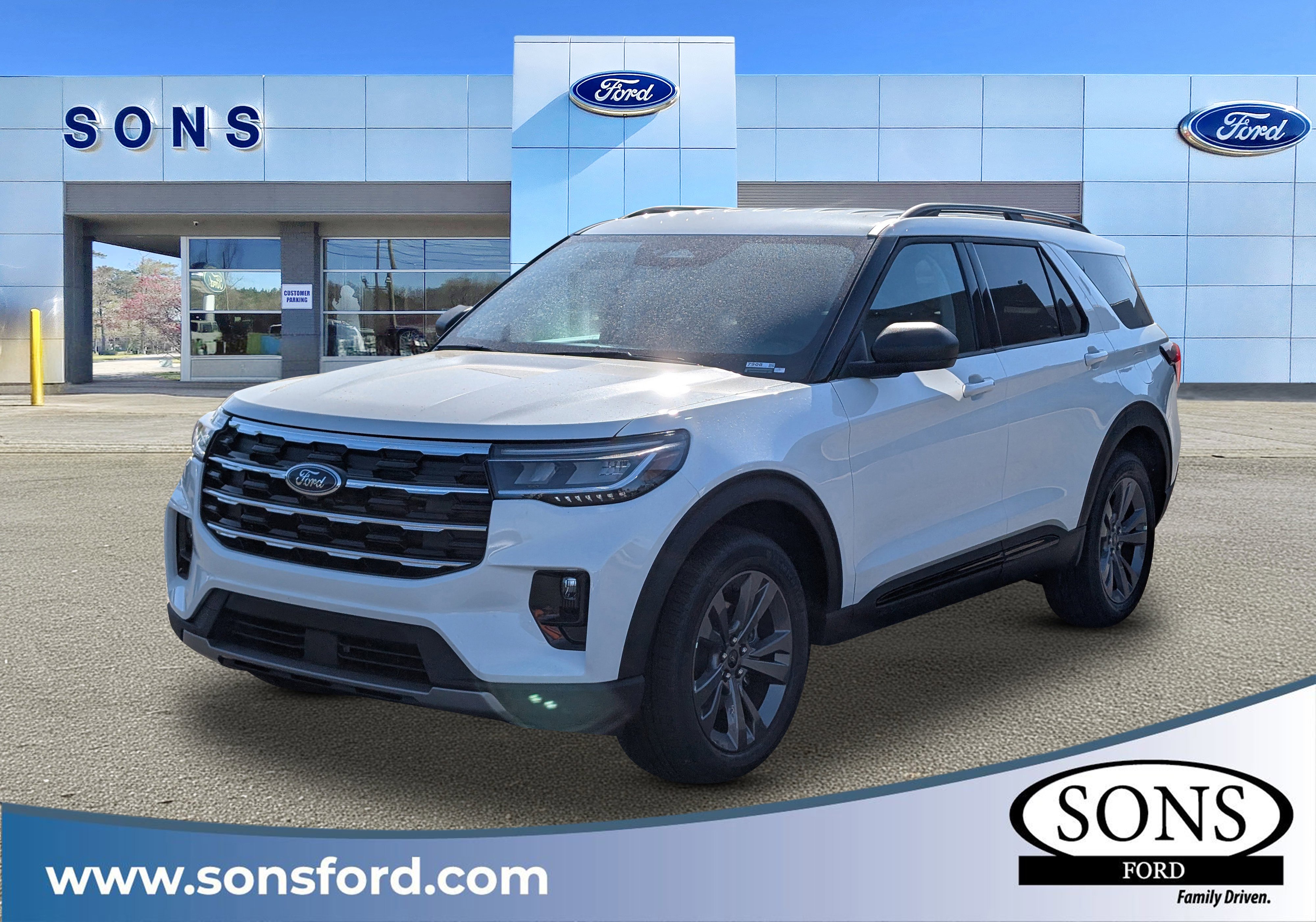 New 2026 Star White Metallic Tri-Coat FORD Active image 1