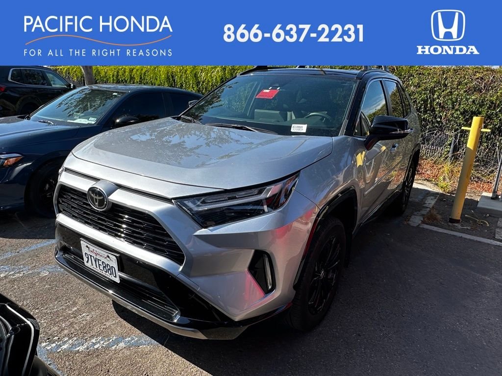 Used 2025 Midnight Black Metallic Toyota XSE image 1