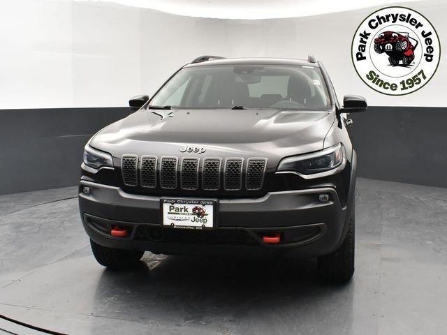 Used 2022 Jeep Cherokee Trailhawk with VIN 1C4PJMBX8ND551886 for sale in Burnsville, Minnesota