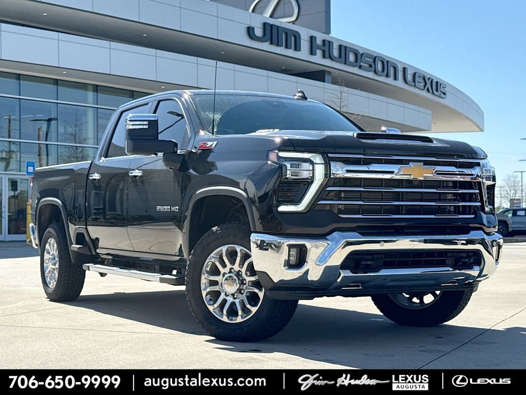 Black 2025 Chevrolet Silverado 2500HD LTZ Crew Cab 4WD Pickup Truck Four-Wheel Drive