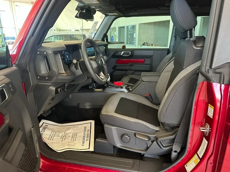 New 2025 Ruby Red Metallic Tinted Clearcoat Ford Base 2 Door 4x4 image 6