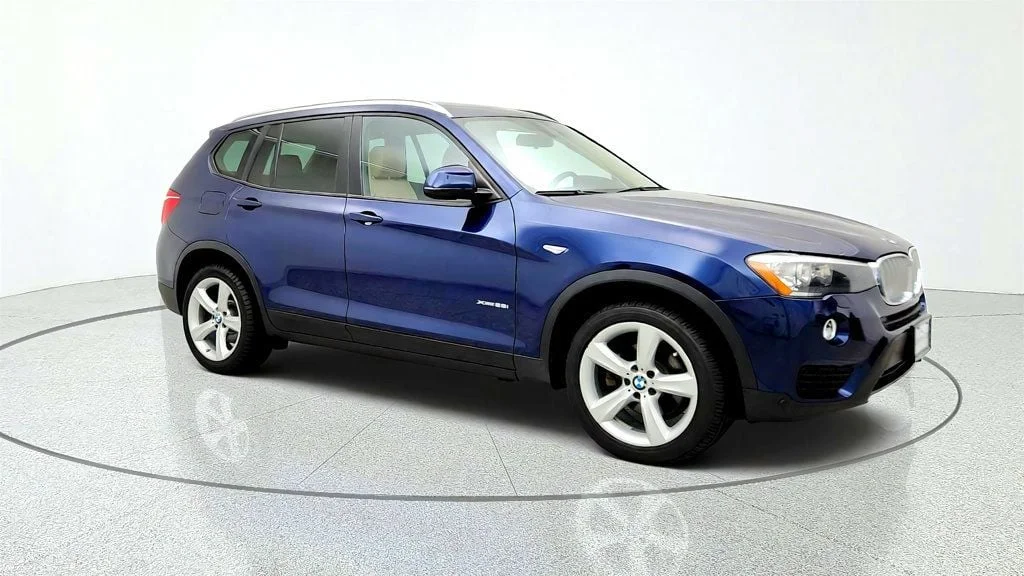 Used 2017 Deep Sea Blue Metallic BMW xDrive28i SAV w/ Premium Pkg 3, Navigation & 19