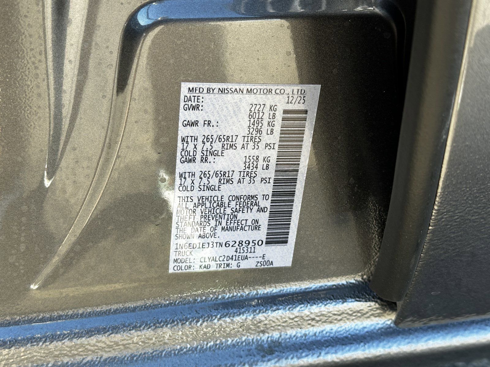 New 2026 Gray Nissan SV image 32