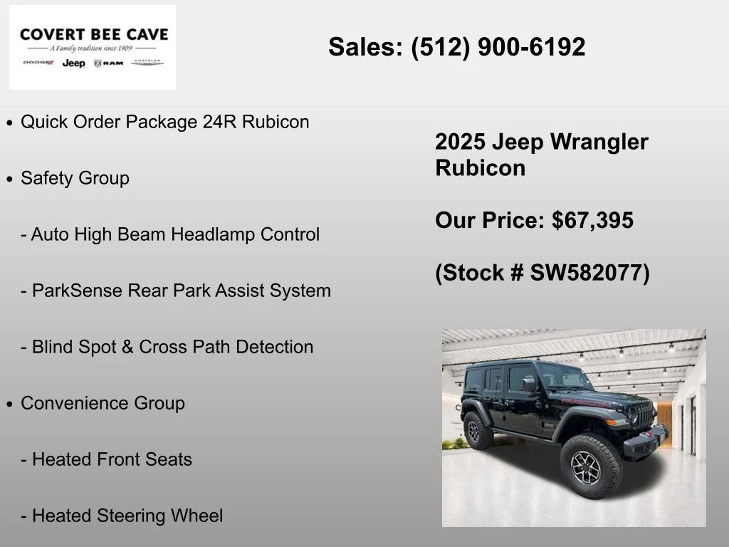 New 2025 Black Clear-Coat Exterior Paint Jeep Rubicon image 7