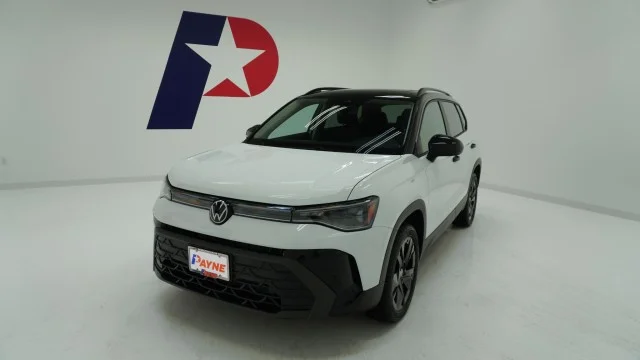 New 2026 Pure White w/Deep Black Roof Volkswagen SE Black image 1