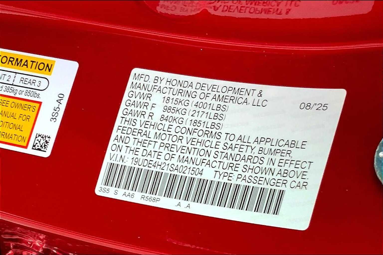 New 2025 Performance Red Pearl Acura  image 17