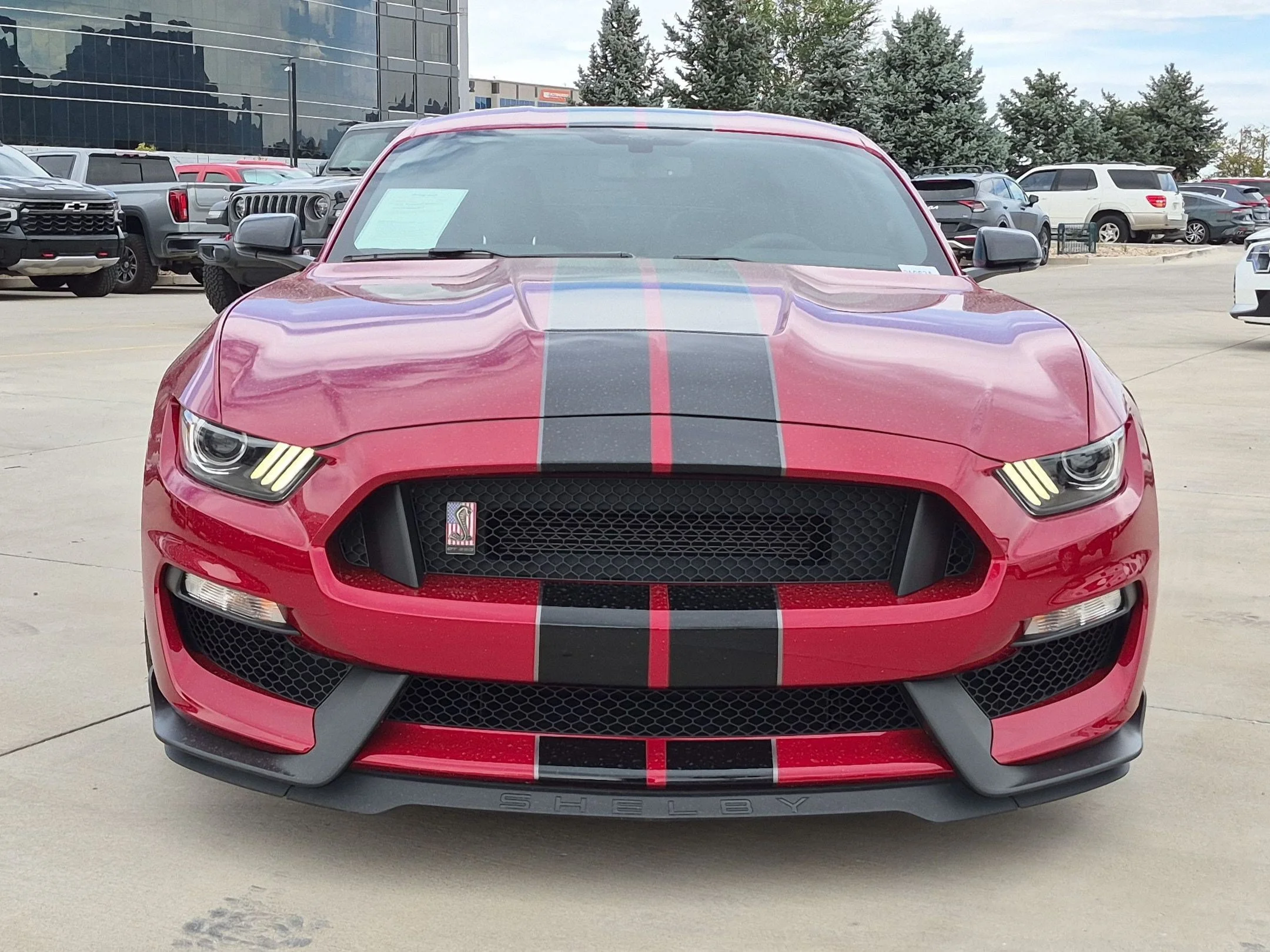 Used 2020 Rapid Red Metallic Tinted Clearcoat Ford Shelby GT350 image 8