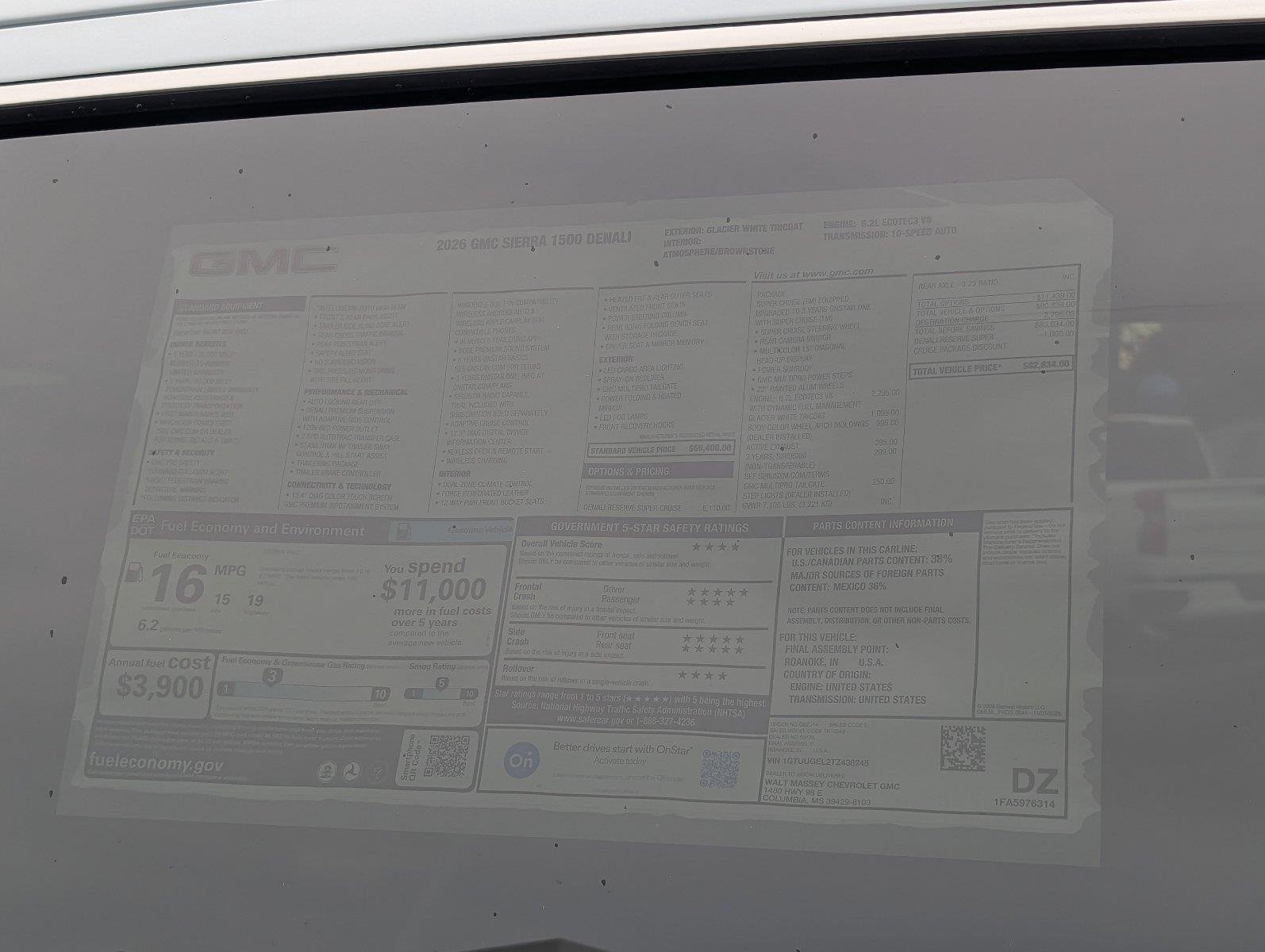 New 2026 Glacier White Tricoat GMC Denali image 36