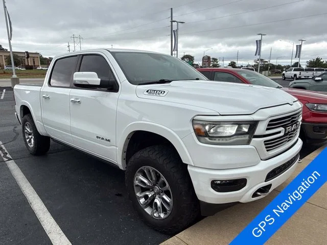 Used 2021 Bright White Clearcoat Ram Laramie image 3