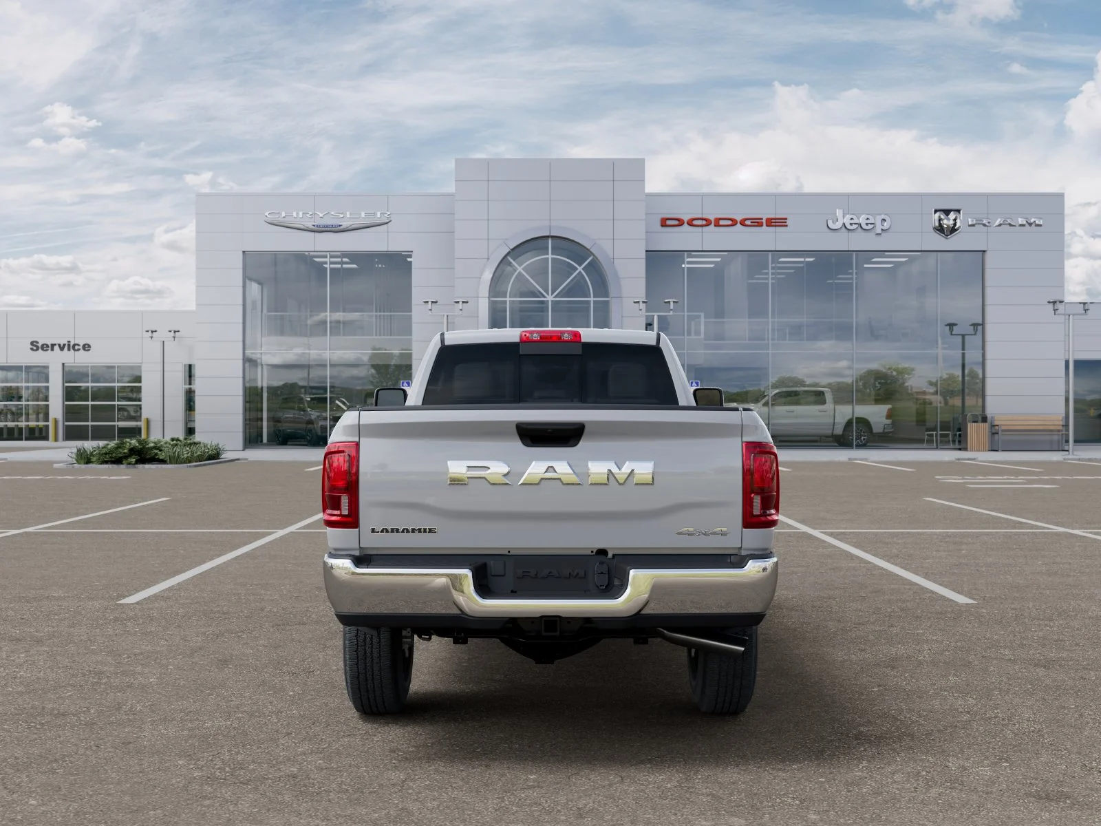 New 2026 Bright White Clear-Coat Exterior Paint RAM Laramie image 35