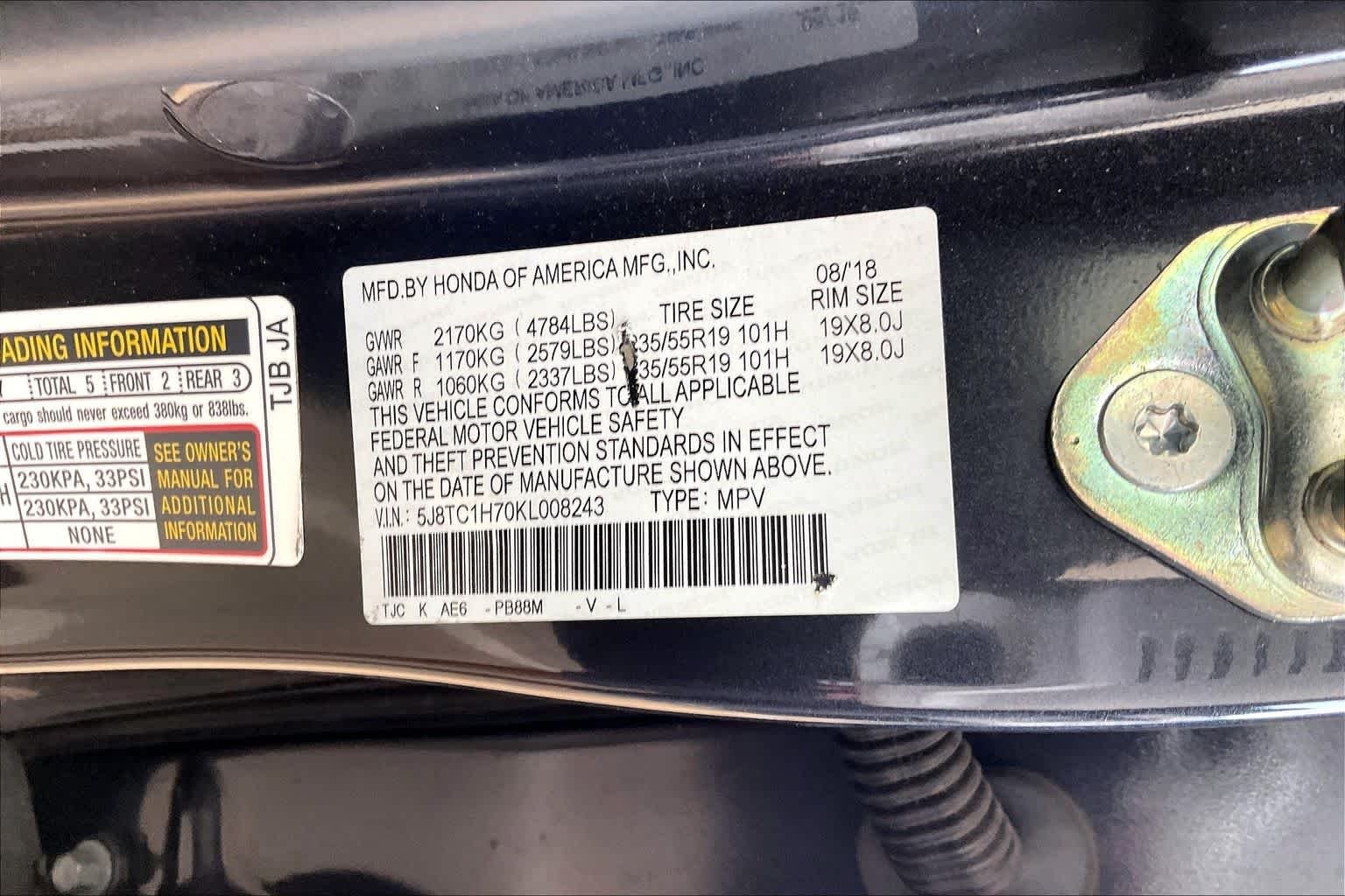 Used 2019 Gunmetal Metallic Acura w/Advance Pkg image 34