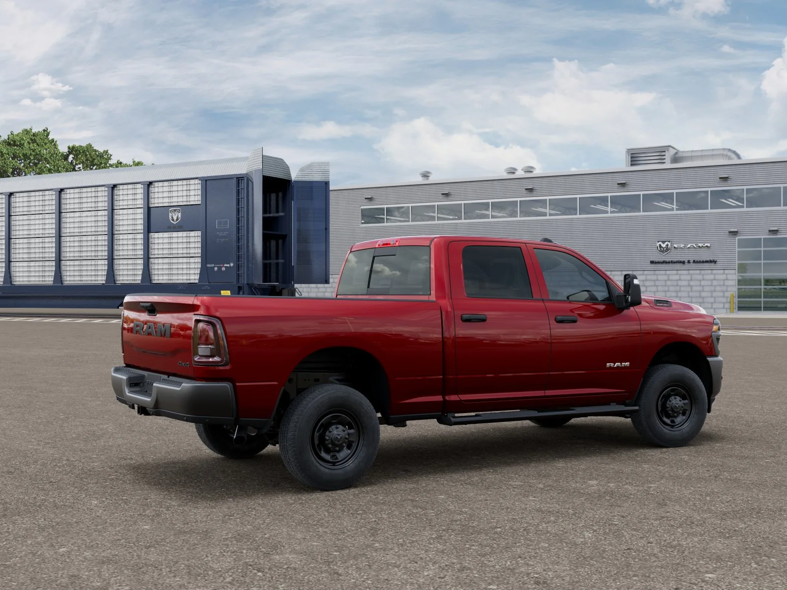 New 2026 Molten Red Pearl-Coat Exterior Paint RAM Tradesman image 2
