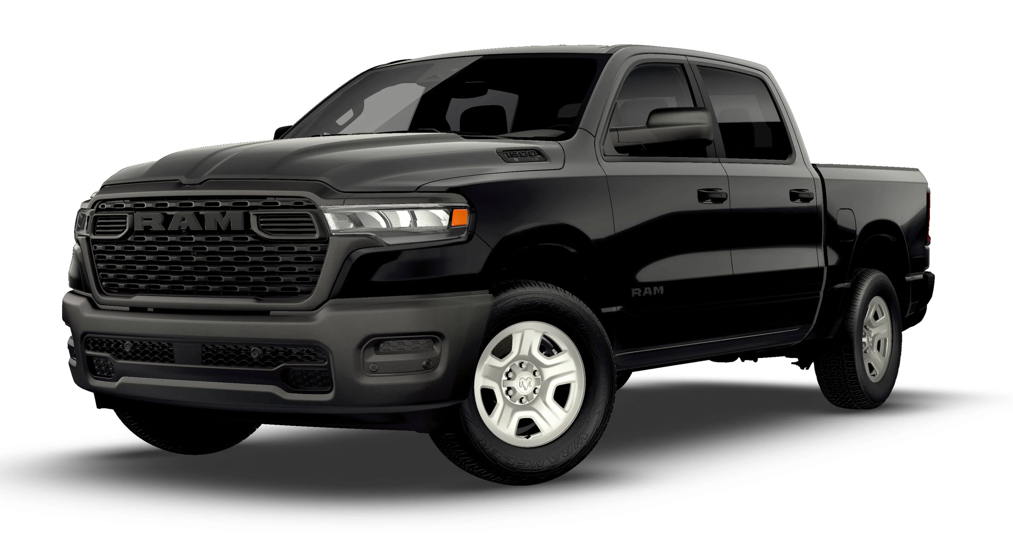 New 2026 Diamond Black Crystal Pearl-Coat Exterior Paint RAM TRADESMAN image 13