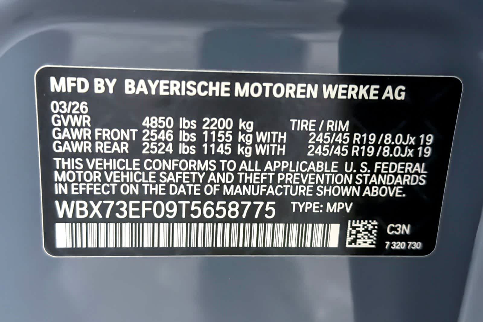 New 2026 Storm Bay Metallic BMW xDrive28i image 27