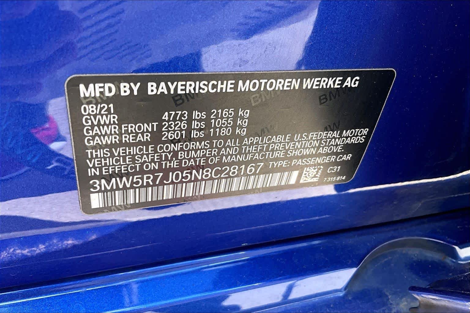 Used 2022 Portimao Blue Metallic BMW 330i xDrive image 35
