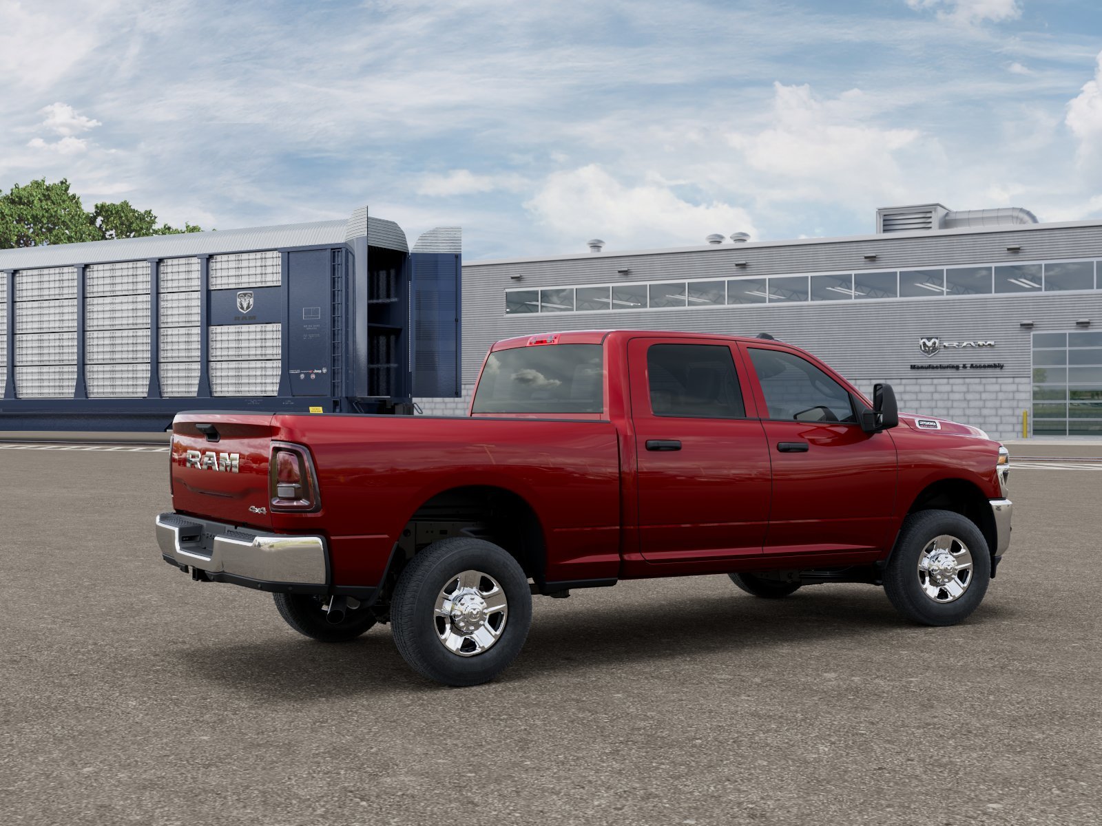 New 2026 Molten Red Pearl-Coat Exterior Paint RAM TRADESMAN image 2