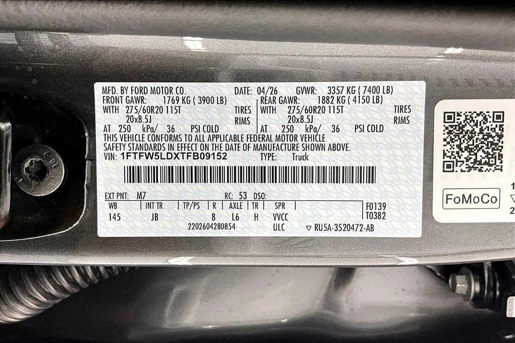New 2026 Carbonized Gray Metallic Ford Lariat® image 8