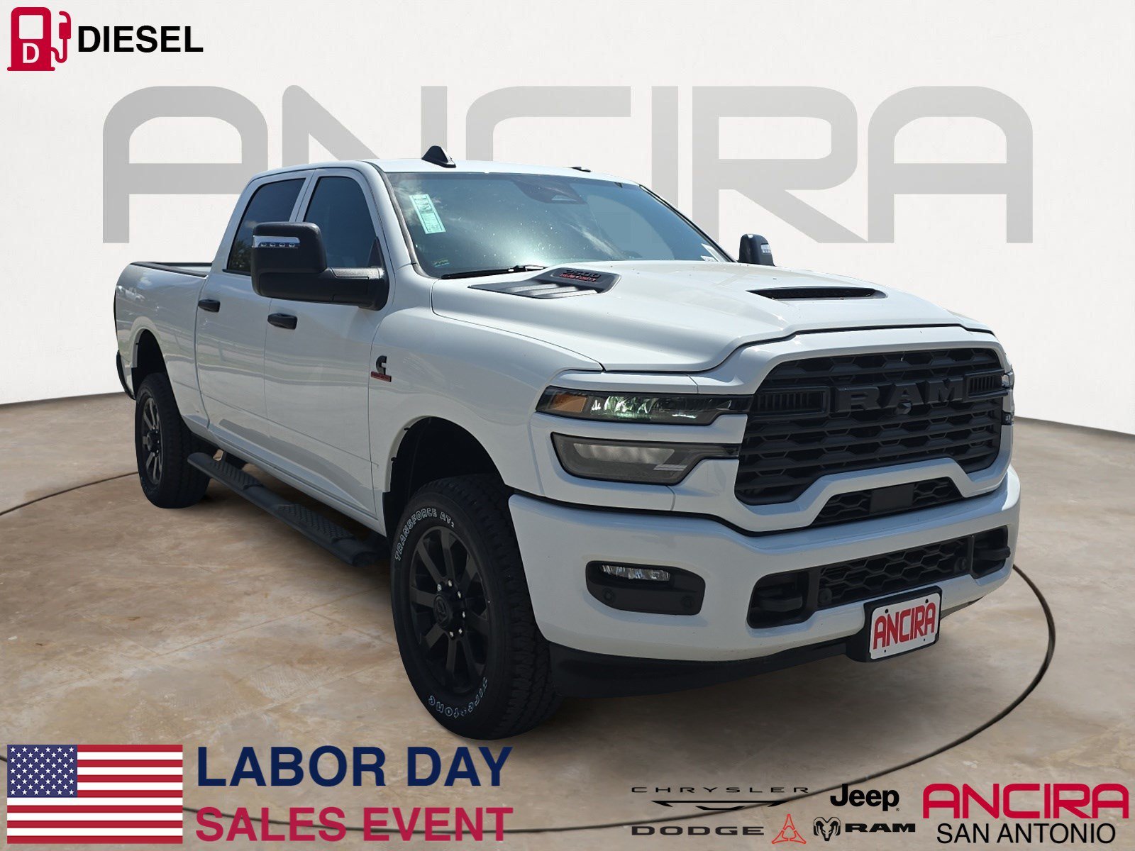 New 2026 Bright White Clearcoat RAM Black Express image 1