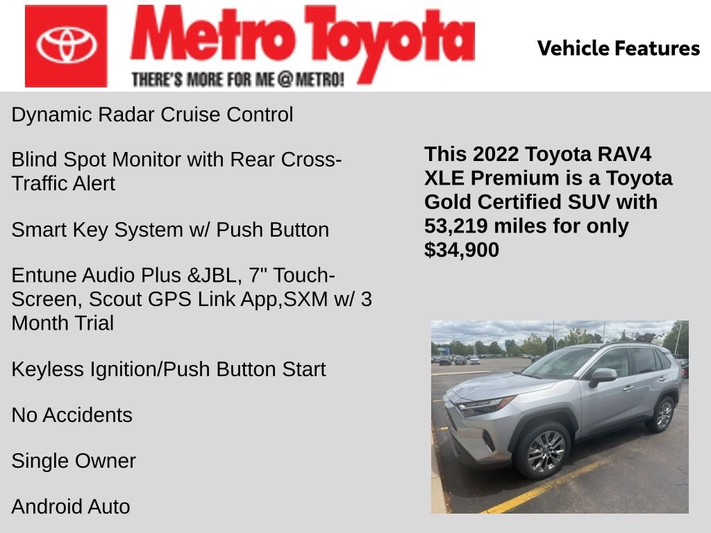 Certified Used 2022 Silver Toyota XLE Premium image 11