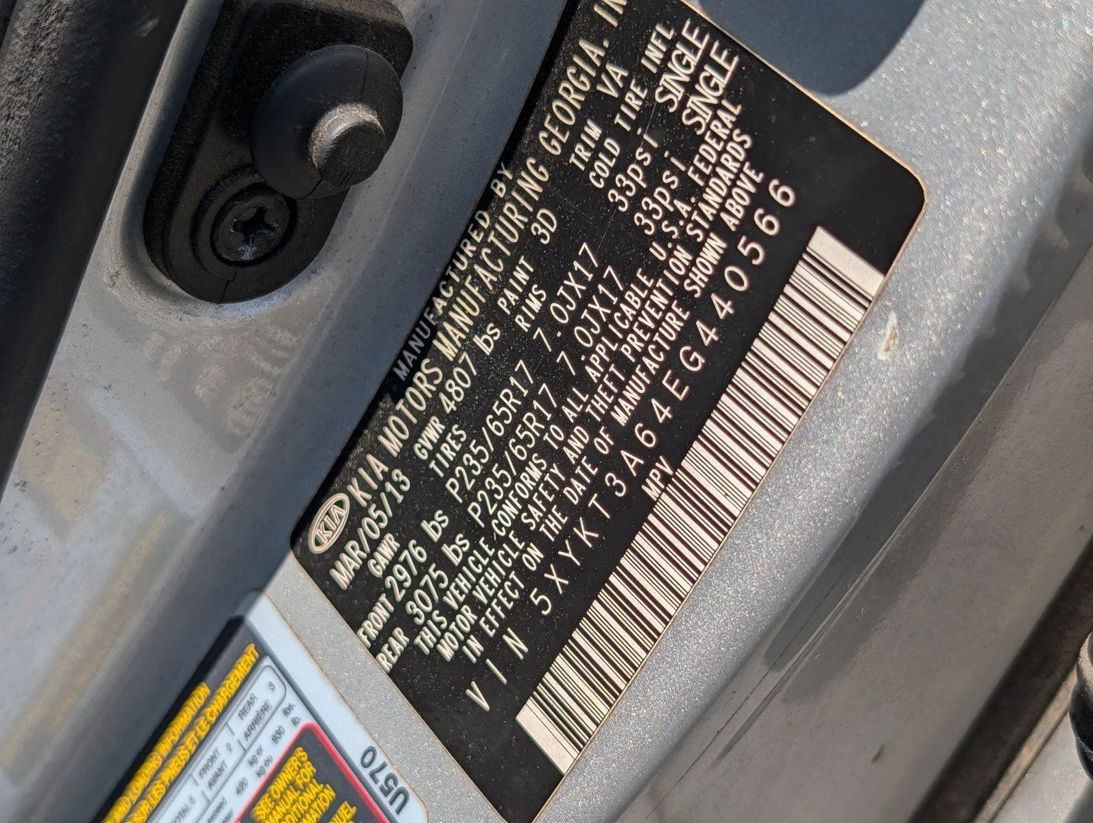 Used 2014 Bright Silver Kia LX image 35