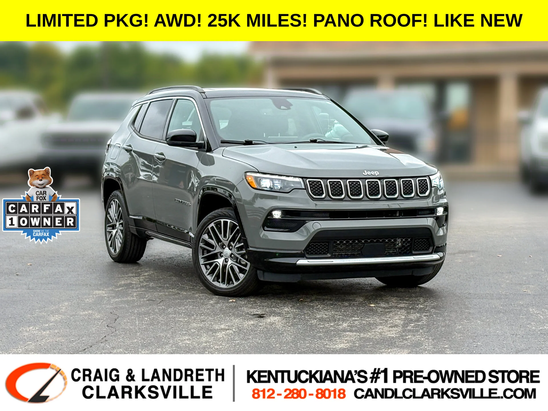 Used 2023 Gray Jeep Limited image 1