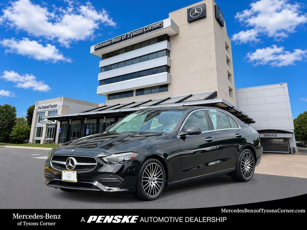 Certified Used 2023 Black Mercedes-Benz C 300 image 1