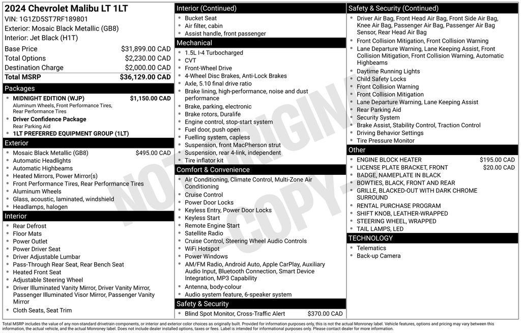 Used 2024 Black Chevrolet LT image 26