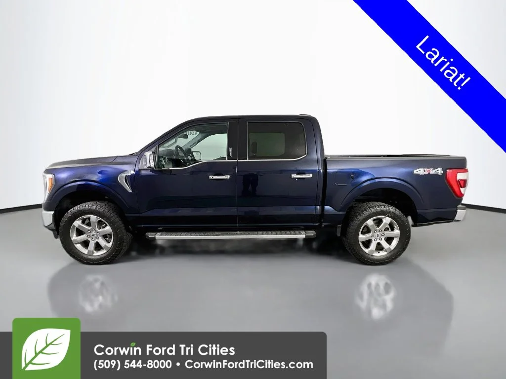 Used 2022 Atlas Blue Metallic Ford Lariat image 6