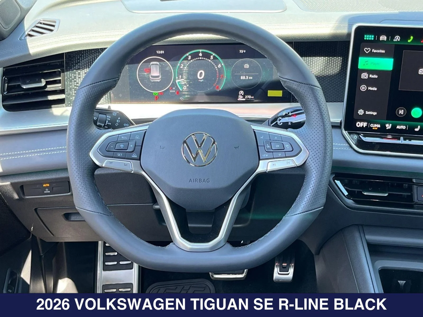 New 2026 Black Volkswagen 2.0T SE R-Line Black image 12