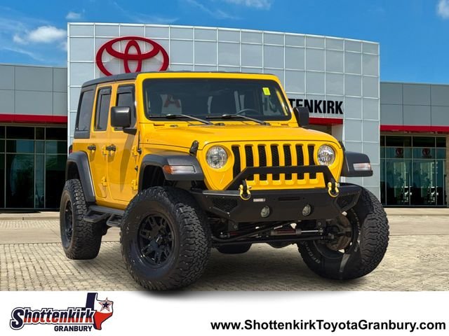 Used 2018 Yellow Jeep Unlimited Sport image 1