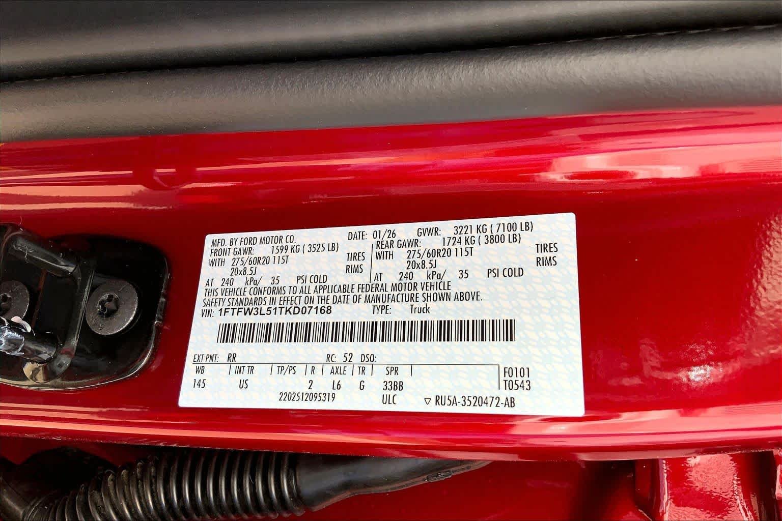 New 2026 Ruby Red Metallic Tinted Clearcoat Ford XLT image 21