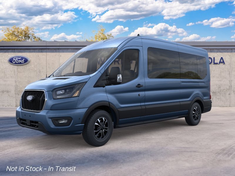 New 2026 Blue Metallic Ford Passenger Van XLT image 1