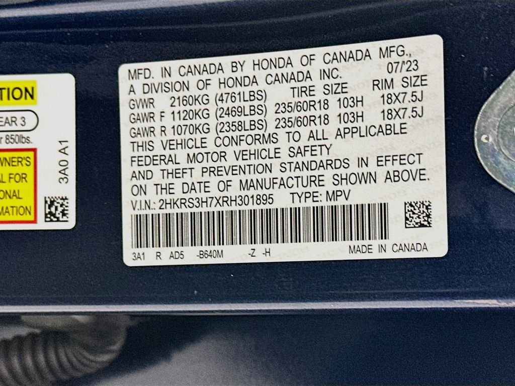 Certified Used 2024 Canyon River Blue Metallic Honda 1.5T 2WD EX-L image 33