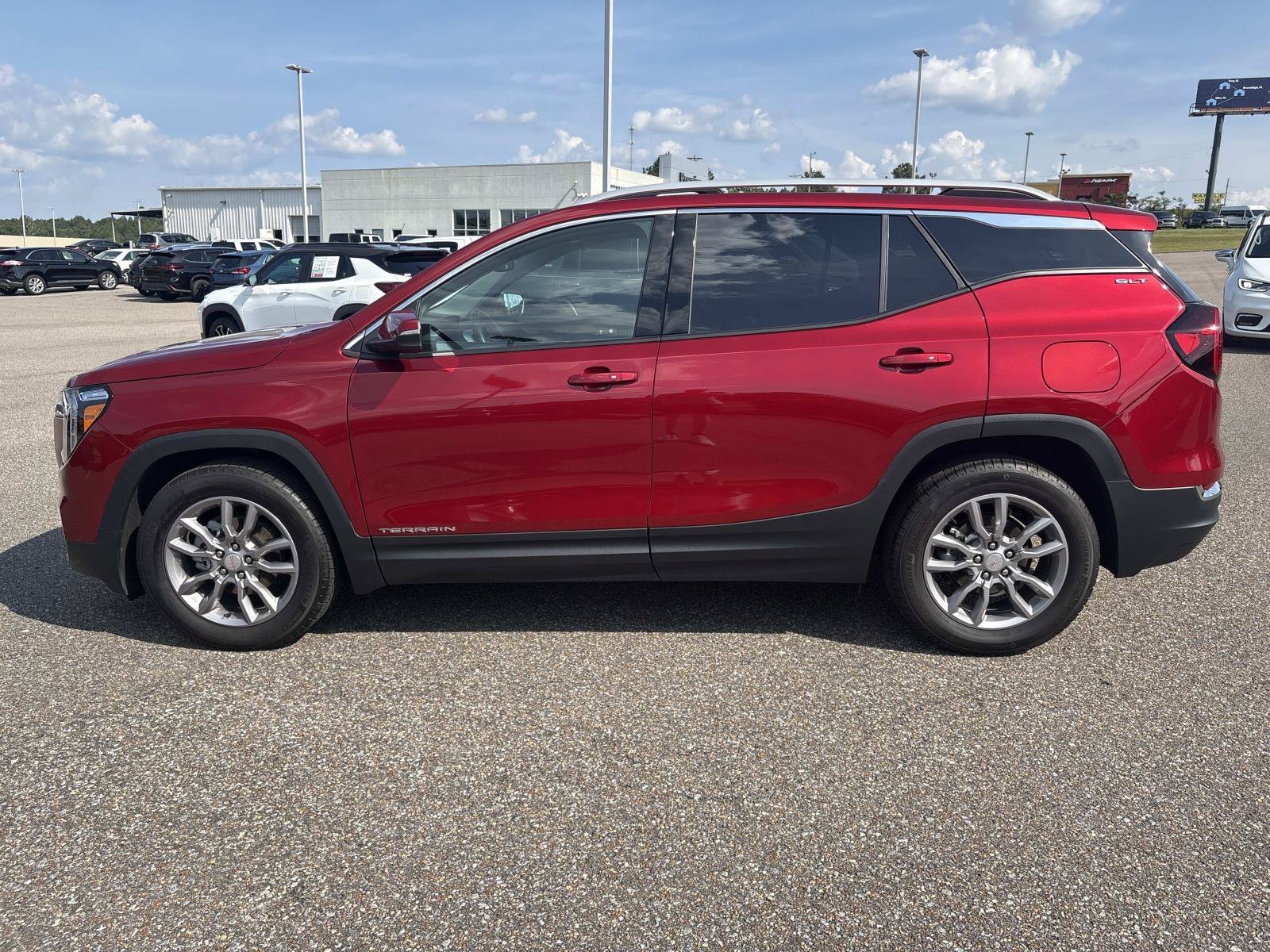 Used 2024 Volcanic Red Tintcoat GMC SLT image 8