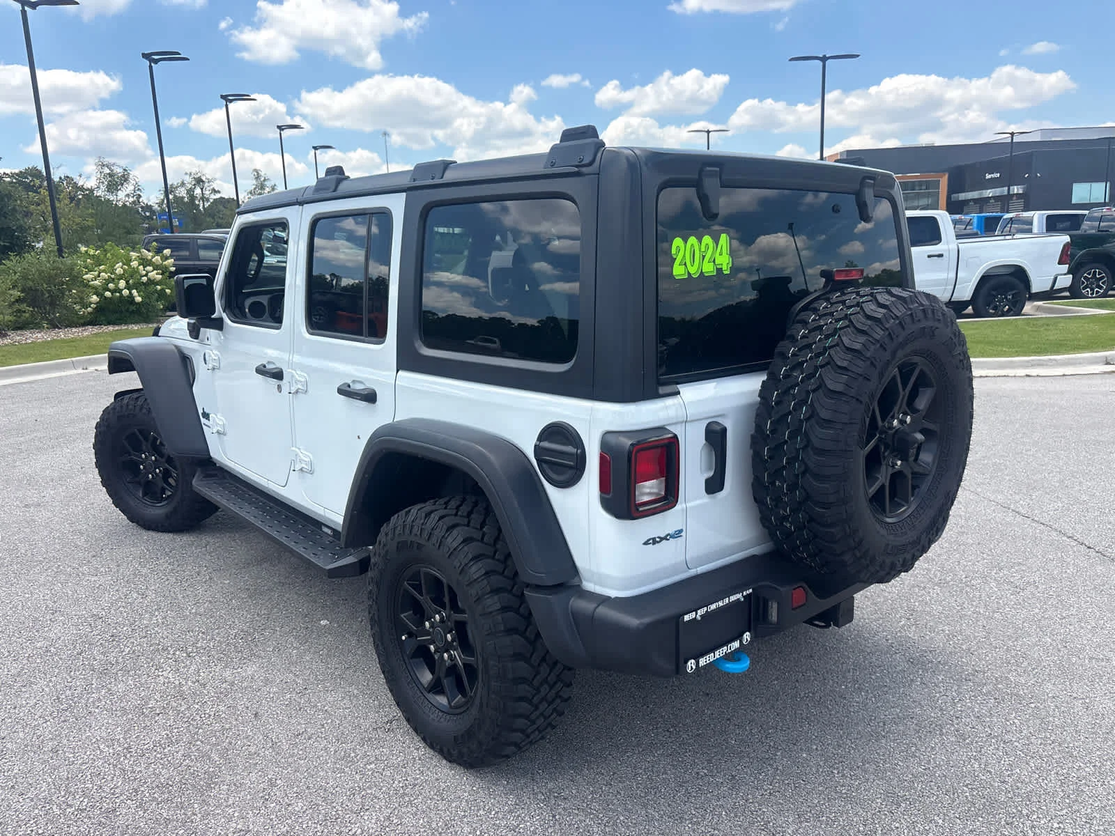 Used 2024 Bright White Clearcoat Jeep Willys image 8