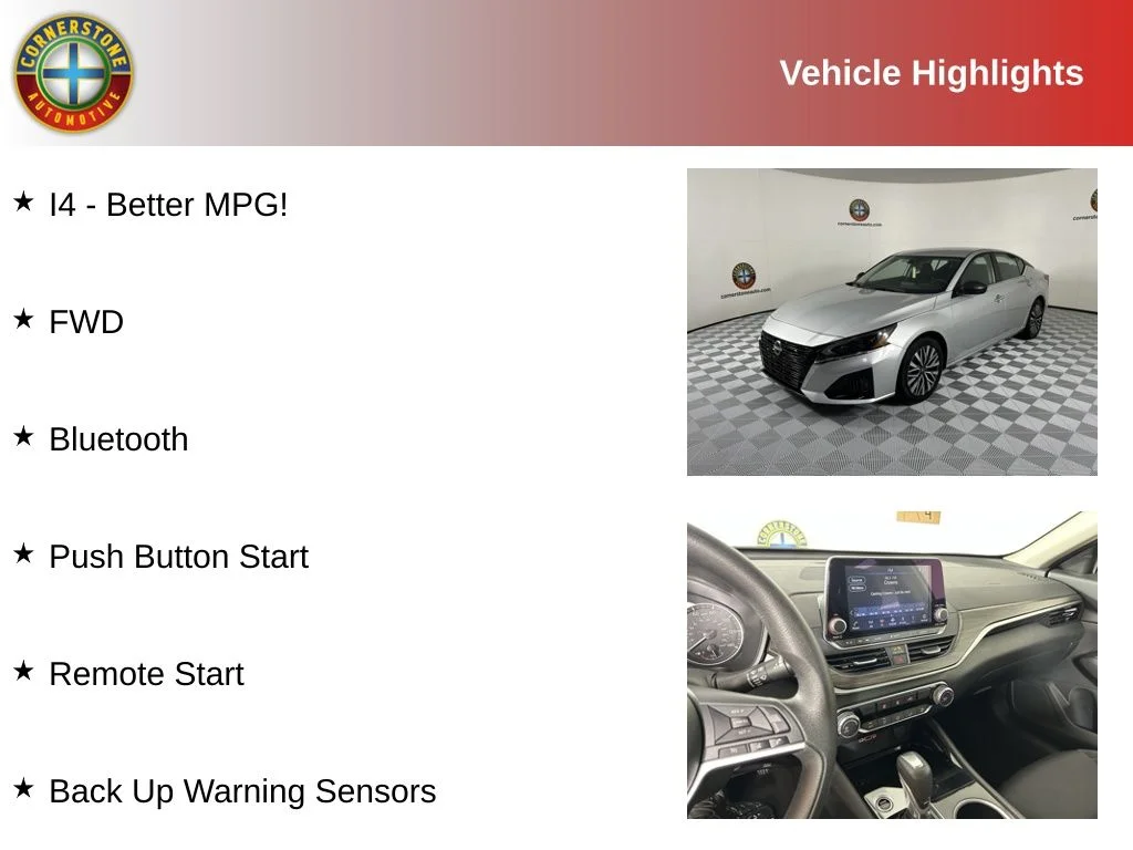 Used 2024 Nissan Altima SV with VIN 1N4BL4DV1RN421325 for sale in Elk River, Minnesota
