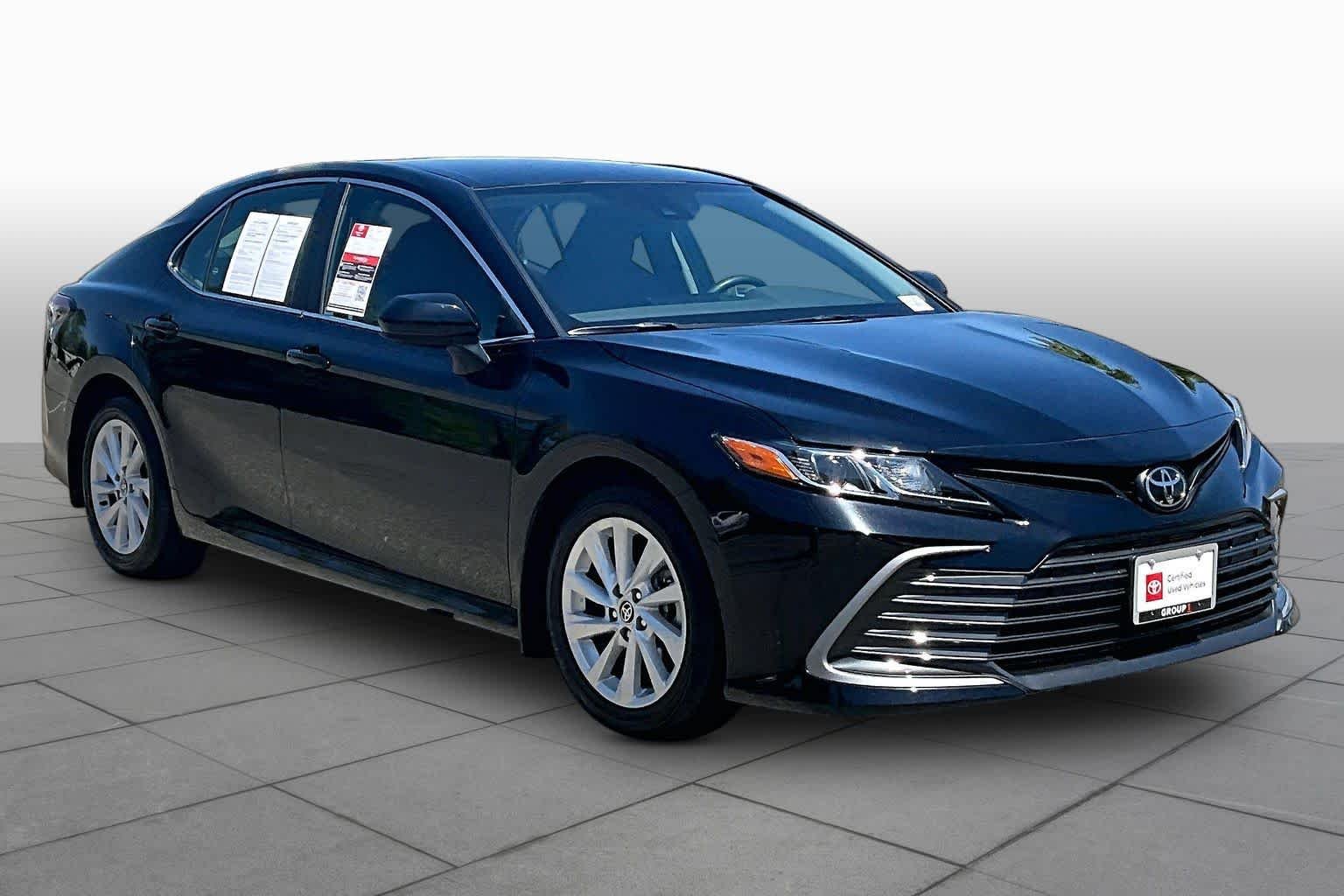 Certified Used 2022 Midnight Black Metallic Toyota LE image 2