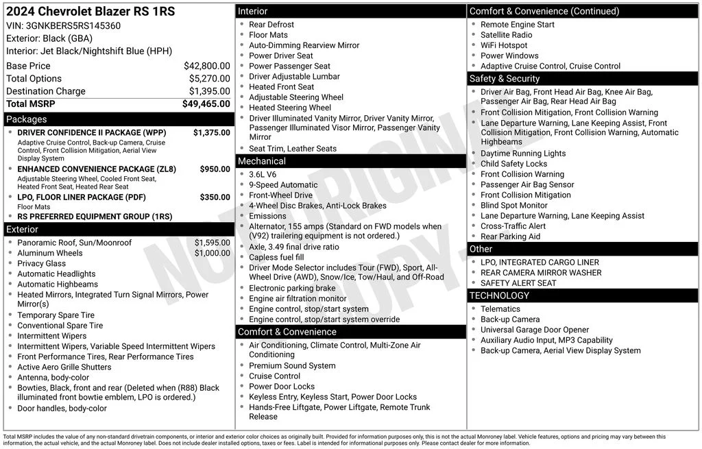 Certified Used 2024 Black Chevrolet RS image 38