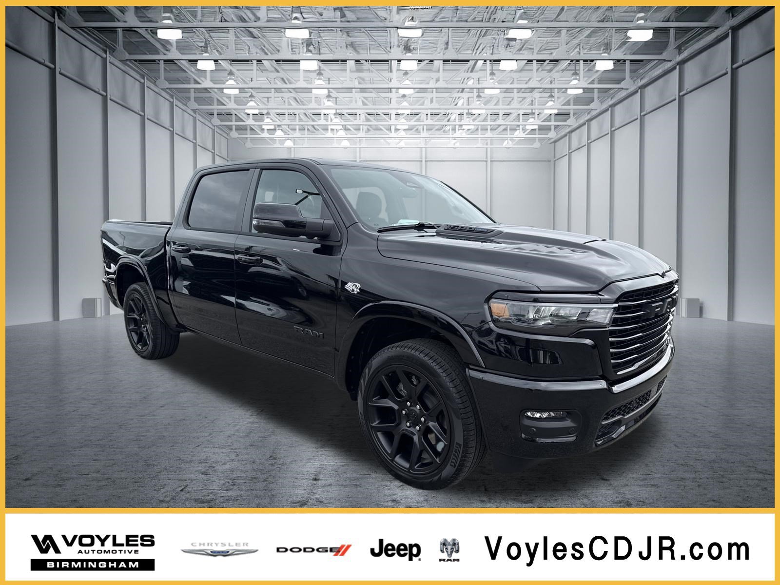 New 2026 Diamond Black Crystal Pearl-Coat Exterior Paint RAM Laramie image 1