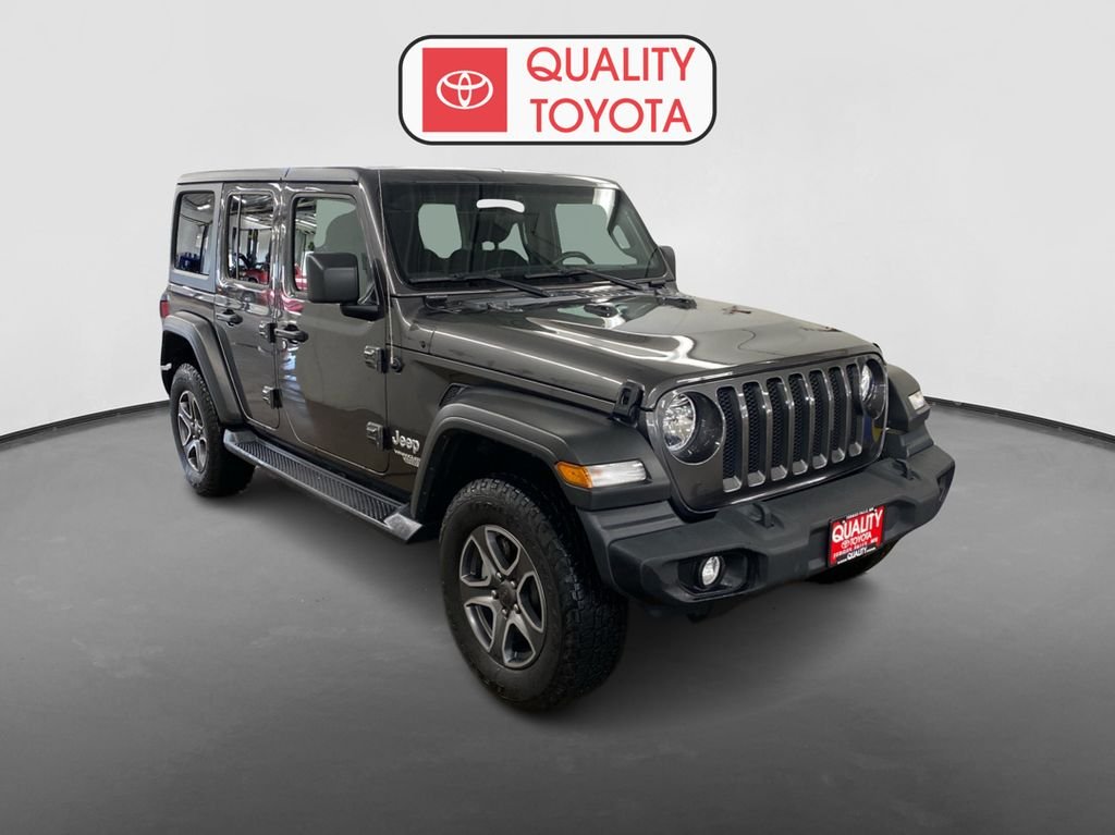 Used 2019 Jeep Wrangler Unlimited Sport S with VIN 1C4HJXDN7KW659126 for sale in Fergus Falls, Minnesota