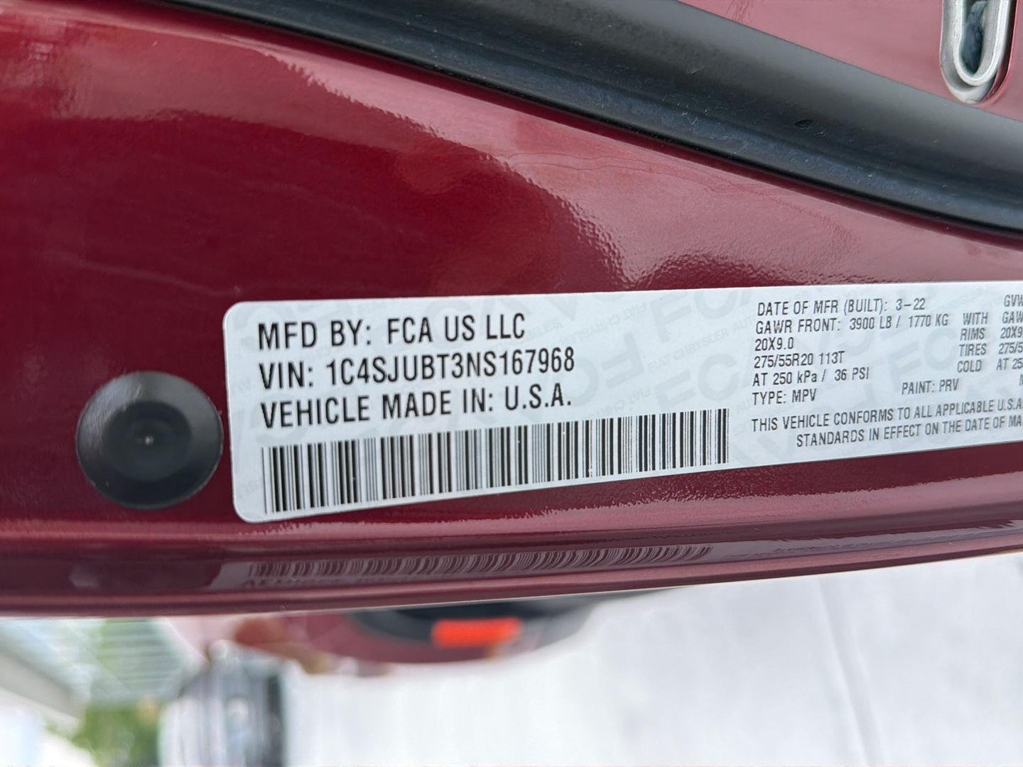 Used 2022 Velvet Red Pearlcoat Jeep Series II image 45