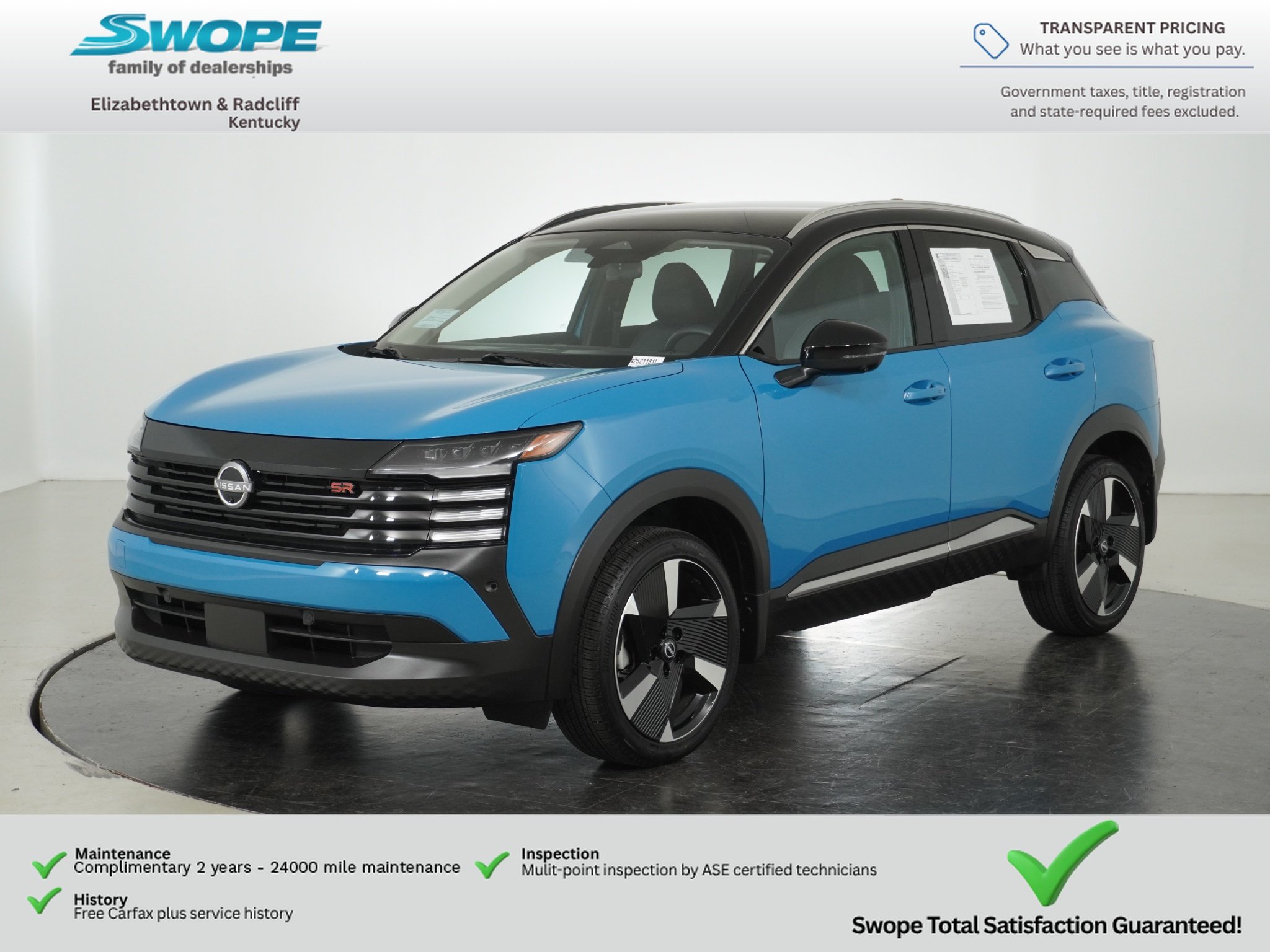 Used 2025 Arctic Ice Blue Metallic/Super Black Nissan SR image 8