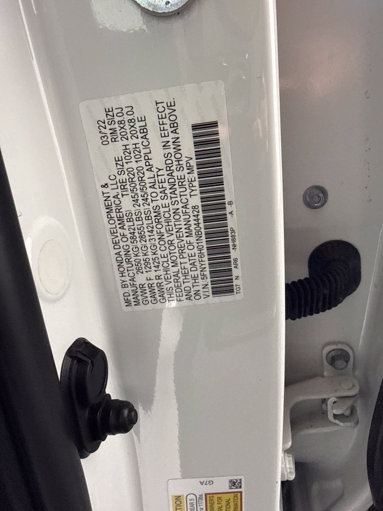 Certified Used 2022 Platinum White Pearl Honda Elite image 19